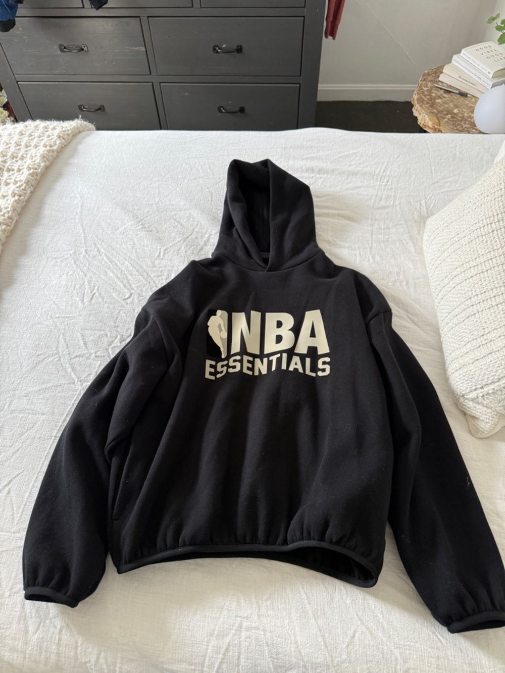 Essentials NBA Black Hoodie Size Small